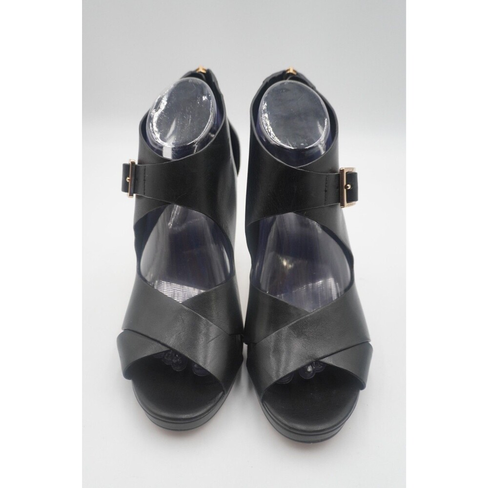 MICHAEL Michael Kors Black Stiletto Heel Sandals Sz 9.5M Style SH19G